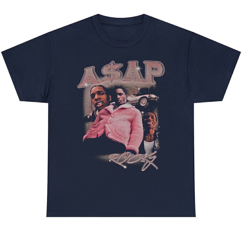 Asap Rocky Fashion Rap Icon Streetwear Fan T-Shirt
